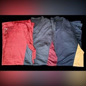 Set of Three Unisex Workout T-Shirts